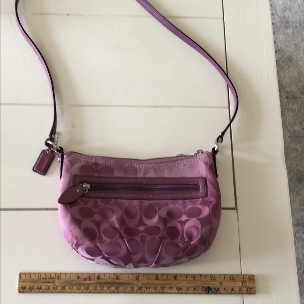 Purple coach crossbody bag